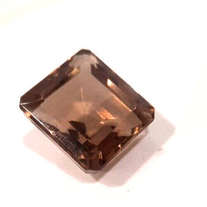 30 ct Square Emerald Cut Smoky Topaz Quartz Gem Loose Stone for Jewelry Making